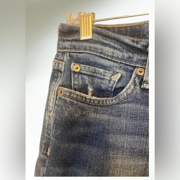 Lucky Brand Womens Jeans Cropped Flap Pocket Sweet Low Straight Leg Size 28/6 - Picture 5 of 6